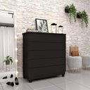 Ver imagem 1 de Cômoda 5 Gavetas Premium Com Pés Tcil Móveis