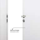 Ver mais imagens de Kit Porta de Madeira Lisa 215x84cm com Batente de MDF Ultra 12cm Melaminico MGM Abertura Esquerda