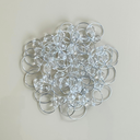 Ver imagem 1 de Kit 50 Anéis para Guardanapo Cristalino 4x3cm – Argola Elegante Mesa Posta 50 Lugares