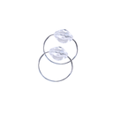 Ver imagem 2 de Kit 50 Anéis para Guardanapo Cristalino 4x3cm – Argola Elegante Mesa Posta 50 Lugares