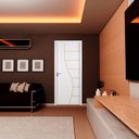 Ver imagem 6 de Kit Porta de Madeira Decorada 215x74cm com Batente de Mdf Ultra 12cm Cantareira Mgm