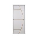 Ver imagem 3 de Kit Porta de Madeira Decorada 215x74cm com Batente de MDF Ultra 12cm Gaúcha MGM Abertura Esquerda Br