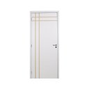 Ver imagem 3 de Kit Porta de Madeira Decorada 215x74cm com Batente de MDF Ultra 12cm Mantiqueira MGM Branco