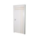 Ver imagem 2 de Kit Porta de Madeira Decorada 215x74cm com Batente de MDF Ultra 12cm Mantiqueira MGM Branco