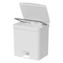 Ver imagem 2 de Lixeira para Banheiro e Cozinha com Pedal Trium Branca 20l - ou