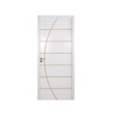 Ver imagem 1 de Kit Porta de Madeira Decorada 215x64cm com Batente de MDF Ultra 12cm Neblina MGM Abertura Esquerda B