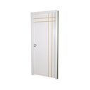 Ver imagem 2 de Kit Porta de Madeira Decorada 215x74cm com Batente de MDF Ultra 12cm Mantiqueira MGM Branco