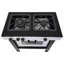 Ver imagem 2 de Fogão a Gás 2 Bocas com Forno Cefaz Linha Chef Branco e Preto