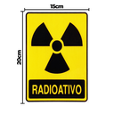 Ver imagem 2 de Combo 10 Adesivos de Sinalização Lixo Radioativo 15x20 Acesso - S-245 F9e