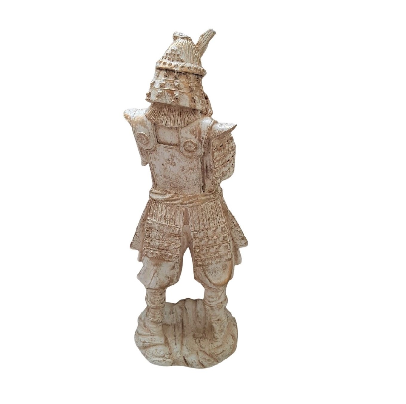 Estatueta Samurai Bege 40cm Utilidade Criativa - 3
