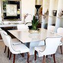 Ver imagem 5 de Mesa Jantar Treviso Base Laca Branca e Tampo Branco Acetinado 220cm - 70170