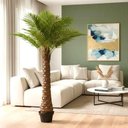 Ver imagem 1 de Palmeira Phoenix Artificial Planta Decoração Coqueiro 2.30m, Planta Decorativa para Casa e Eventos.
