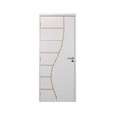 Ver imagem 3 de Kit Porta de Madeira Decorada 215x84cm com Batente de Mdf Ultra 16cm Cantareira Mgm