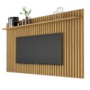 Ver imagem 1 de Painel Classic Ripado 1.8 X 1.35 para Sala Estar TV até 72:Cumaru