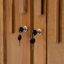 Ver imagem 5 de Guarda Roupa em 100% Madeira 2 Portas 1 Gaveta Suiça Castanho