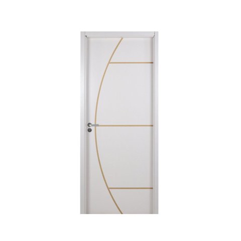 Kit Porta de Madeira Decorada 215x74cm com Batente de MDF Ultra 16cm Gaúcha MGM Abertura Esquerda Br