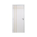 Ver imagem 2 de Kit Porta de Madeira Decorada 215x94cm com Batente de MDF Ultra 16cm Mantiqueira MGM Branco