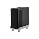 Ver imagem 2 de Suporte para Cpu Sicilia Branco com Abas Laterais Rodízios Gabinete
