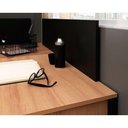 Ver imagem 3 de Multiuso Quarto Juvenil Divisor de Mesa Me4183 110cm Preto Tecno Mobili