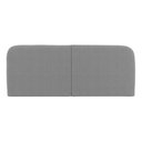 Ver imagem 2 de Cabeceira Painel Orgânico Cama Box Casal Padrão Aira 140cm Dobrável Bouclé Cinza Escuro - Desk Desig