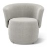 Kit 02 Poltronas Decorativas Aisha Orgânica Bouclê Bege - Desk Design - 3