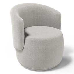 Kit 02 Poltronas Decorativas Aisha Orgânica Bouclê Bege - Desk Design - 9