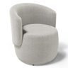 Kit 02 Poltronas Decorativas Aisha Orgânica Bouclê Bege - Desk Design - 9