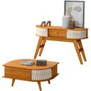 Ver imagem 1 de Kit Aparador Histórico e Mesa de Centro Índia Cinamomo/Off White