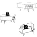 Ver imagem 6 de Kit Aparador Histórico e Mesa de Centro Índia Cinamomo/Off White