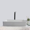 Ver imagem 4 de Kit Cuba Pia Louça Cerâmica Banheiro C/ Torn e Vál Preta S21