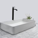 Ver imagem 3 de Kit Cuba Pia Louça Cerâmica Banheiro C/ Torn e Vál Preta S21