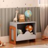 Mesa de Cabeceira Infantil Nuvem 39,4cm X 65,3cm 100% Mdf Cor:fendi - 1