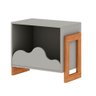 Mesa de Cabeceira Infantil Nuvem 39,4cm X 65,3cm 100% Mdf Cor:fendi - 2