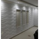 Ver imagem 4 de Kit 40 Placas 3D De Pvc Revestimento De Parede Sahara-10M