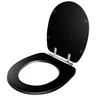 Assento Sanitário Laqueado Eros Preto para Vaso Incepa - 2