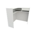 Ver imagem 3 de Balcão L Caixa Atendimento Recepção Consultório Academia Comércio Lojas - Cód. 200 - Cor Branco