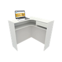 Ver imagem 4 de Balcão L Caixa Atendimento Recepção Consultório Academia Comércio Lojas - Cód. 200 - Cor Branco