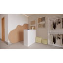 Ver imagem 5 de Balcão em L Caixa Atendimento Recepção Consultório Academia Comércio Lojas Branco