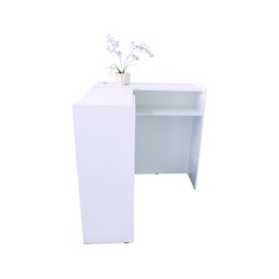 Balcão L Caixa Atendimento Recepção Consultório Academia Comércio Lojas - Cód. 200 - Cor Branco - 5