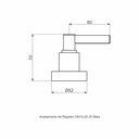Ver imagem 2 de Acabamento Registro Base Docol 1/2' e 3/4' e 1 (pequeno) - Mais Perflex