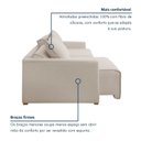 Ver imagem 6 de Sofá Cama Retrátil e Reclinável 180cm Júlia