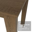 Ver imagem 7 de Conjunto Sala de Jantar Betim Mesa Tampo de Madeira 4 Cadeiras Rustic/preto Madesa