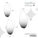 Ver imagem 4 de Espelho Malta - Linha Couro - Caramelo - 160x80