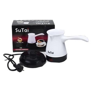 Cafeteira Eletrica Maquina de Cafe Expresso Europeu Turco 600w Aquecedor Agua Bivolt Branco