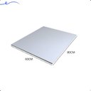 Ver imagem 2 de 1 Prateleira Branca 80X60 Tampo Tabua Mdf Organizadora Decoração Cozinha Quarto Banheiro Sala