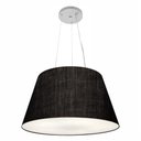 Ver imagem 1 de Lustre Pendente Cone Vivare Md-4141 Cúpula em Tecido 30/50x35cm - Bivolt - Preto - Bivolt
