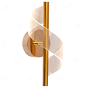 Ver imagem 1 de Arandela Waves Dourada 28cm Ip20 Led 2w 3 Temperaturas de Cor Bivolt