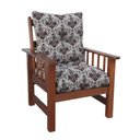 Ver imagem 4 de Poltrona Colonial Cancún de Madeira C/ Almofadas de Jacquard e Poliéster Estampa Arabesco