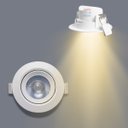 Ver imagem 2 de - 06x Spot Redondo Embutir Sanca 5w Direcionavel Mr11 Dicroica