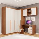 Ver imagem 1 de Guarda-Roupa Modulado 6 Peças 6 Portas 6 Gavetas Texas Marrom/Cinamomo/Off White Arenas